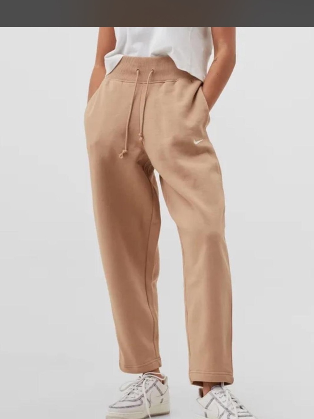 Nike Women's Tan Drawstring Joggers